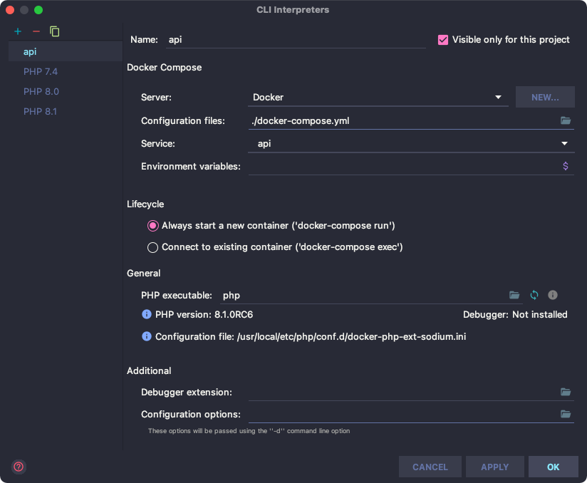 Running PHPUnit with PHPStorm