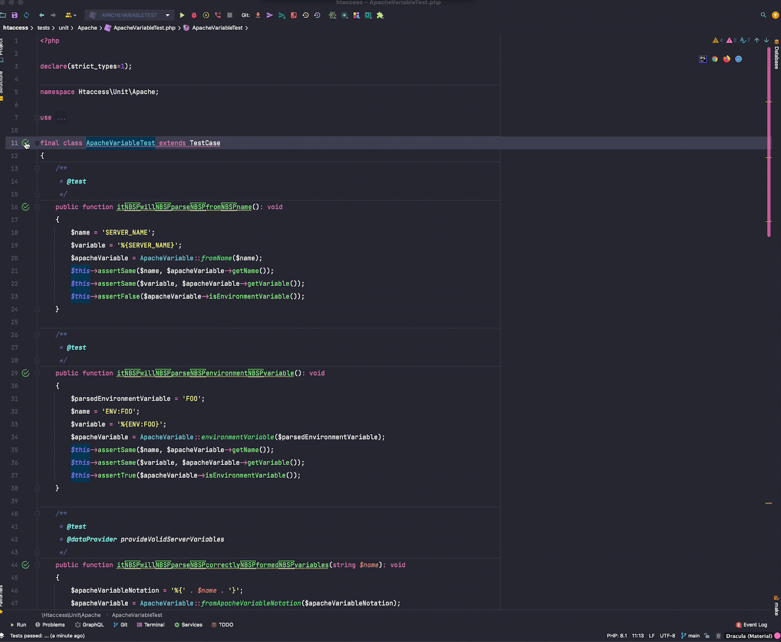 Running PHPUnit with PHPStorm