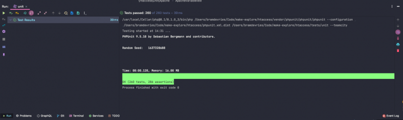Running PHPUnit with PHPStorm