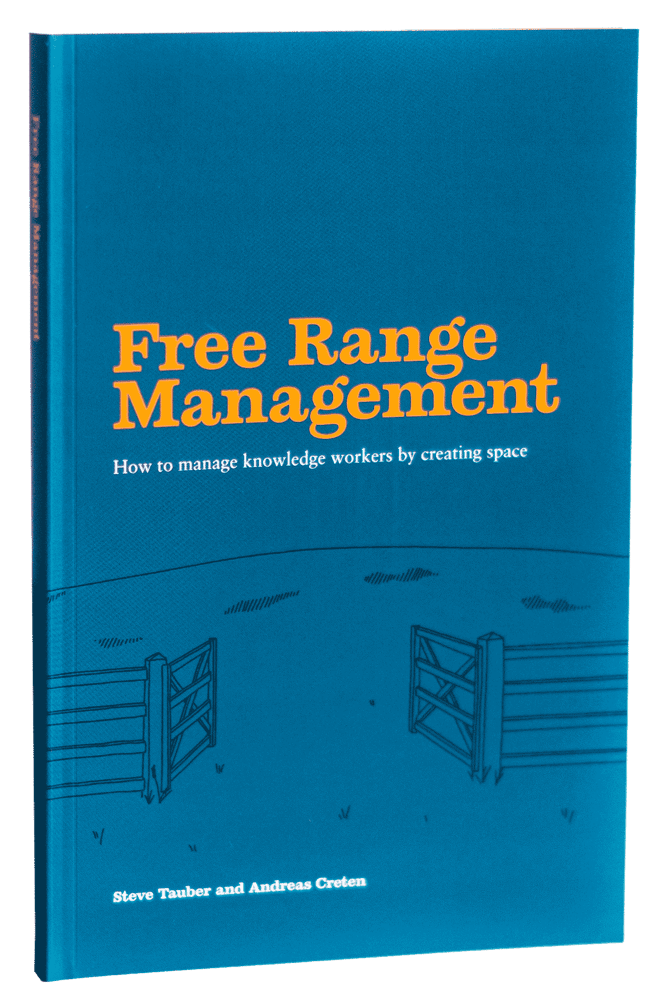 Free Range Management book cover by Steve Tauber and Andreas Creten