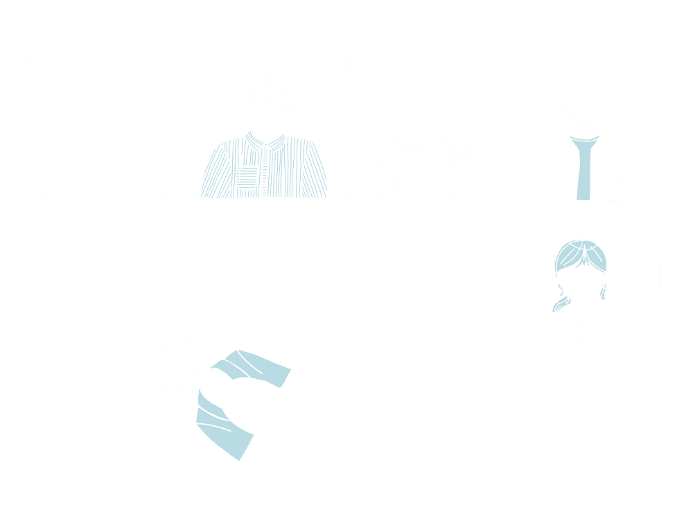 Team members as puzzle pieces, each in their own frame